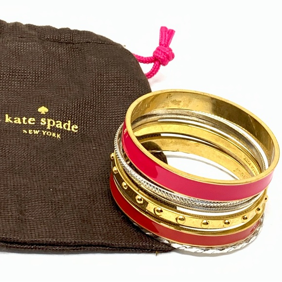 Kate Spade 8 Piece Bangle Bracelet Set - Picture 1 of 8